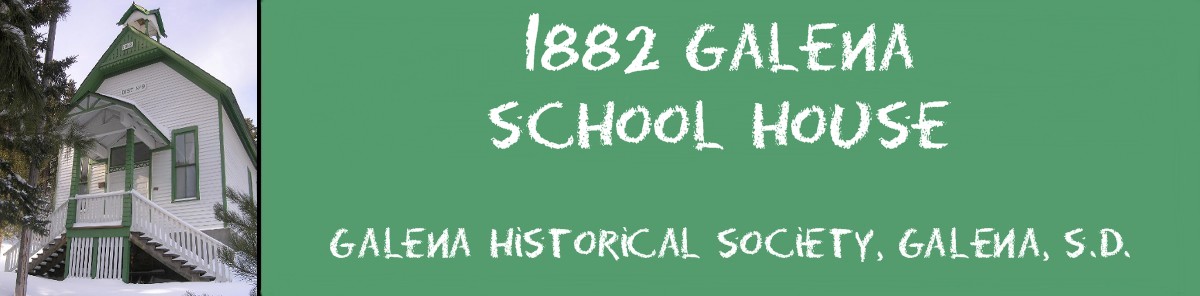 Galena Schoolhouse 1882